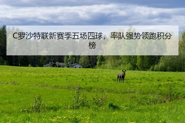C罗沙特联新赛季五场四球，率队强势领跑积分榜